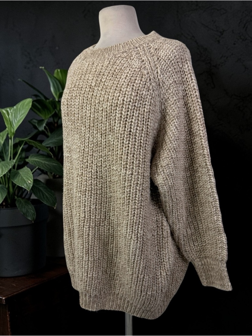 Blake Lively H&M Premium 100% Wool Chunky Knit Collection Oversized Sweater XS